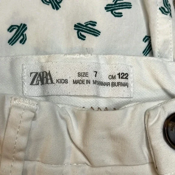 (Bundle) Zara shorts, Gymboree short sleeve, peek shorts, Boys size 7, 3 pieces - Picture 7 of 14